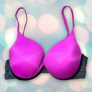 Victoria’s Secret PINK Women’s Purple Wear Everywhere Push-Up Bra Size 34C